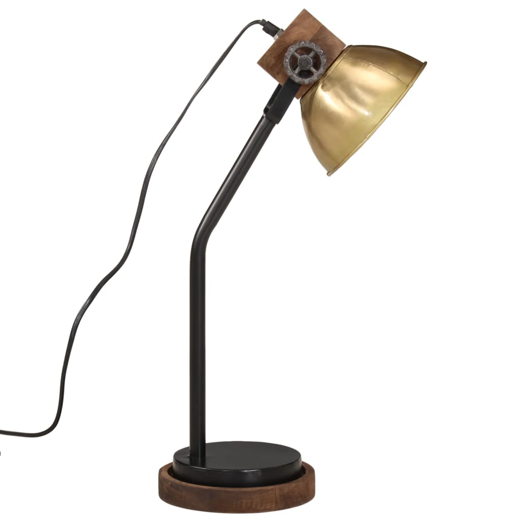 Bureaulamp 25 W E27 18x18x60 cm antiek messingkleurig is nu te koop bij PeponiXL, paradijselijk wonen!