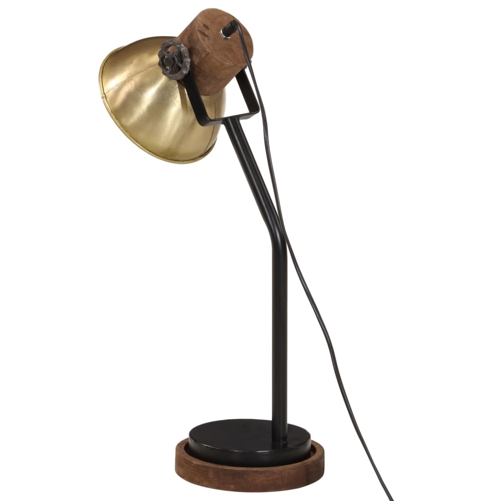 Bureaulamp 25 W E27 18x18x60 cm antiek messingkleurig is nu te koop bij PeponiXL, paradijselijk wonen!