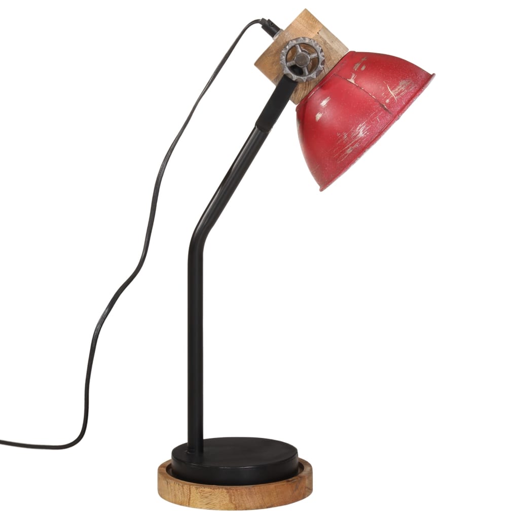 Bureaulamp 25 W E27 18x18x60 cm verweerd rood is nu te koop bij PeponiXL, paradijselijk wonen!