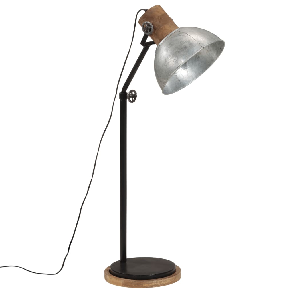 Vloerlamp 25 W E27 30x30x100-150 cm vintage zilverkleurig is nu te koop bij PeponiXL, paradijselijk wonen!