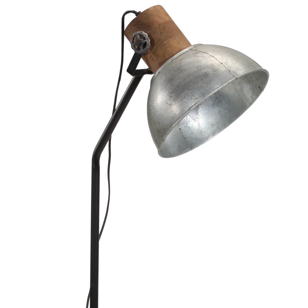 Vloerlamp 25 W E27 30x30x100-150 cm vintage zilverkleurig is nu te koop bij PeponiXL, paradijselijk wonen!
