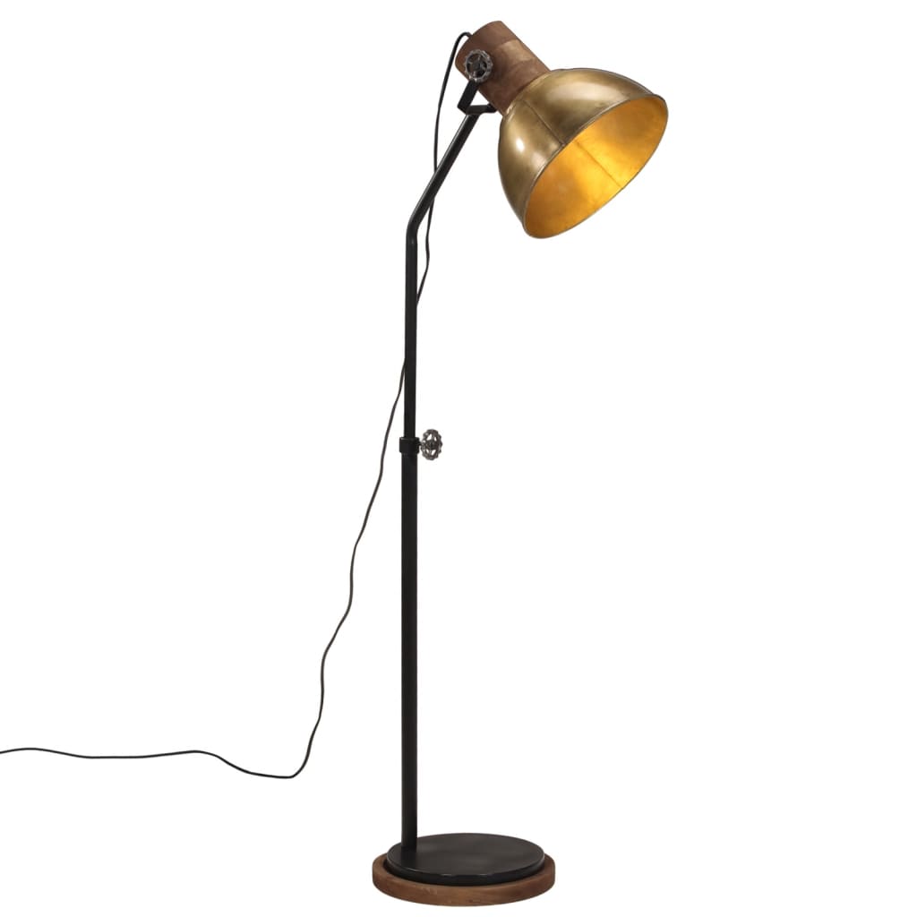 Vloerlamp 25 W E27 30x30x100-150 cm antiek messingkleurig is nu te koop bij PeponiXL, paradijselijk wonen!