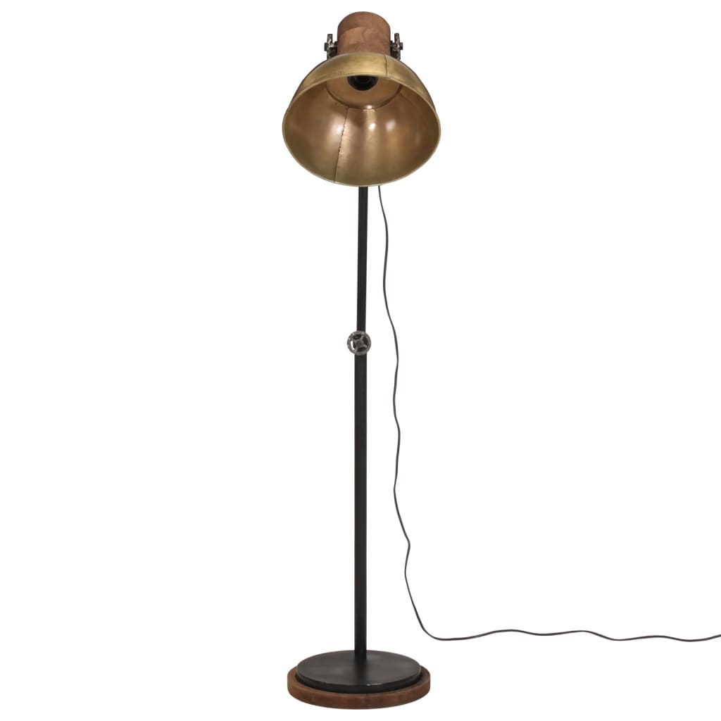 Vloerlamp 25 W E27 30x30x100-150 cm antiek messingkleurig is nu te koop bij PeponiXL, paradijselijk wonen!