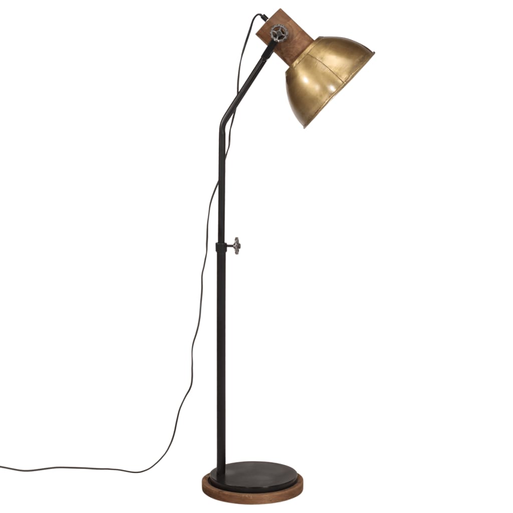 Vloerlamp 25 W E27 30x30x100-150 cm antiek messingkleurig is nu te koop bij PeponiXL, paradijselijk wonen!