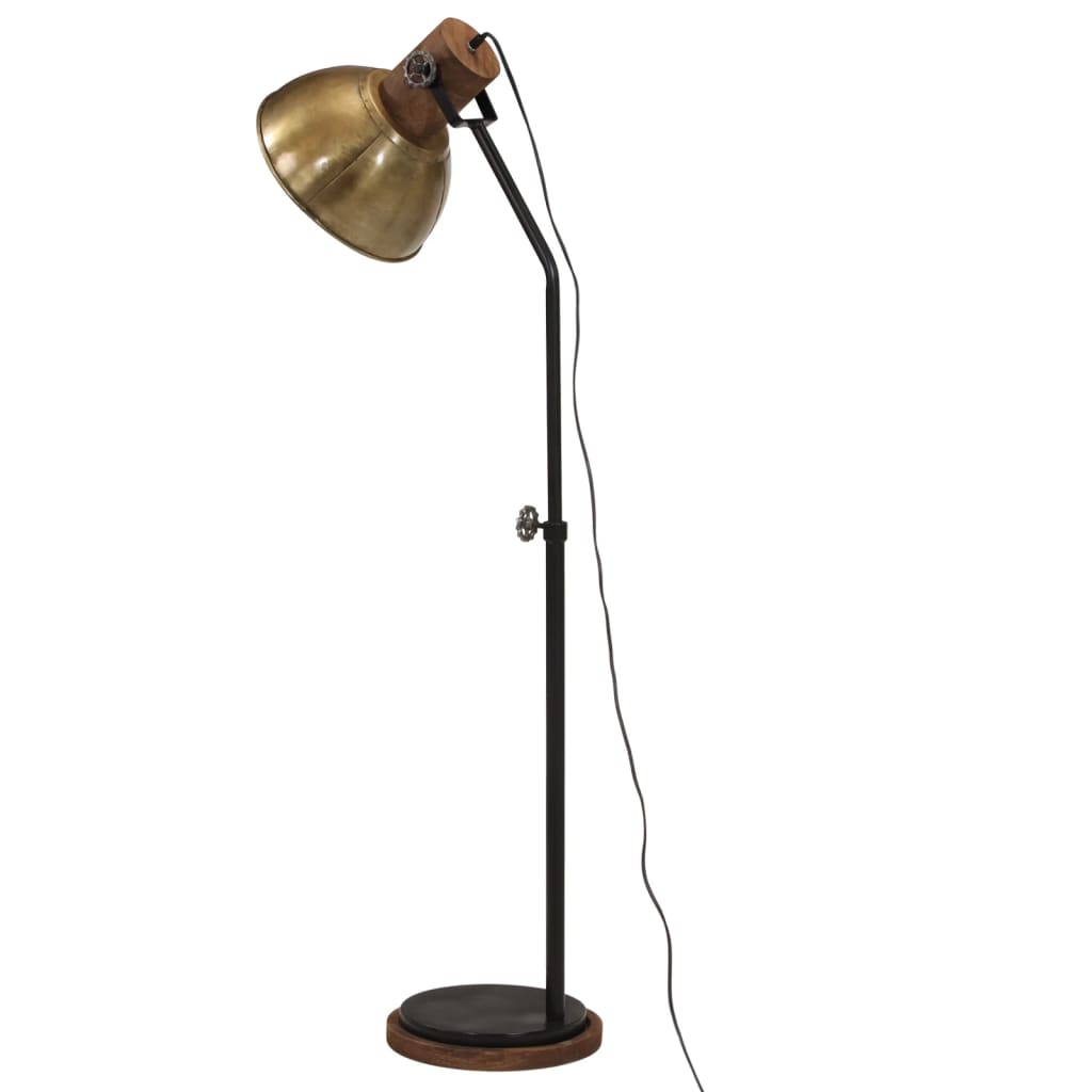 Vloerlamp 25 W E27 30x30x100-150 cm antiek messingkleurig is nu te koop bij PeponiXL, paradijselijk wonen!
