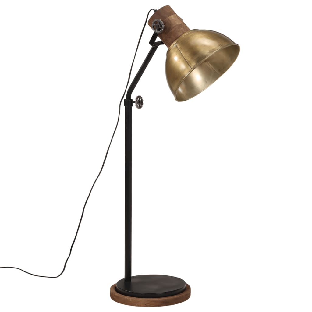 Vloerlamp 25 W E27 30x30x100-150 cm antiek messingkleurig is nu te koop bij PeponiXL, paradijselijk wonen!