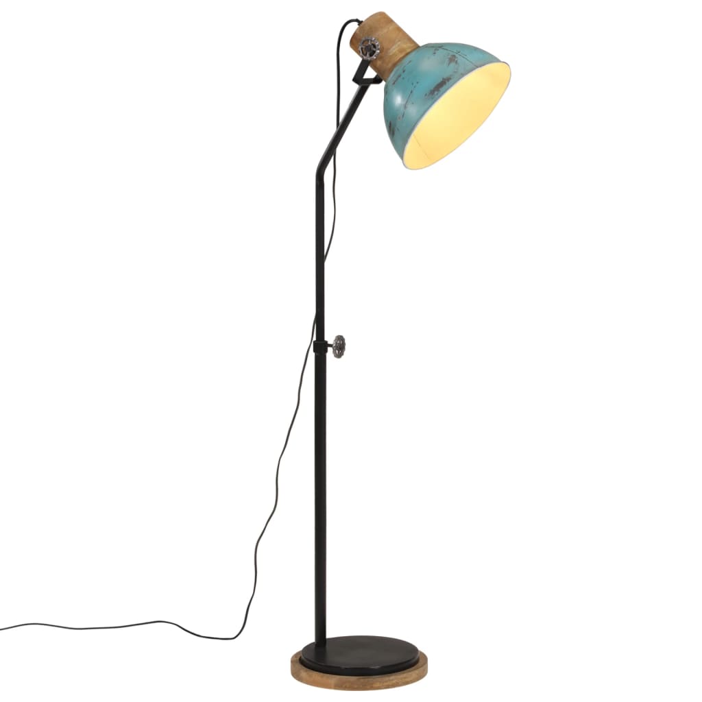 Vloerlamp 25 W E27 30x30x100-150 cm verweerd blauw is nu te koop bij PeponiXL, paradijselijk wonen!
