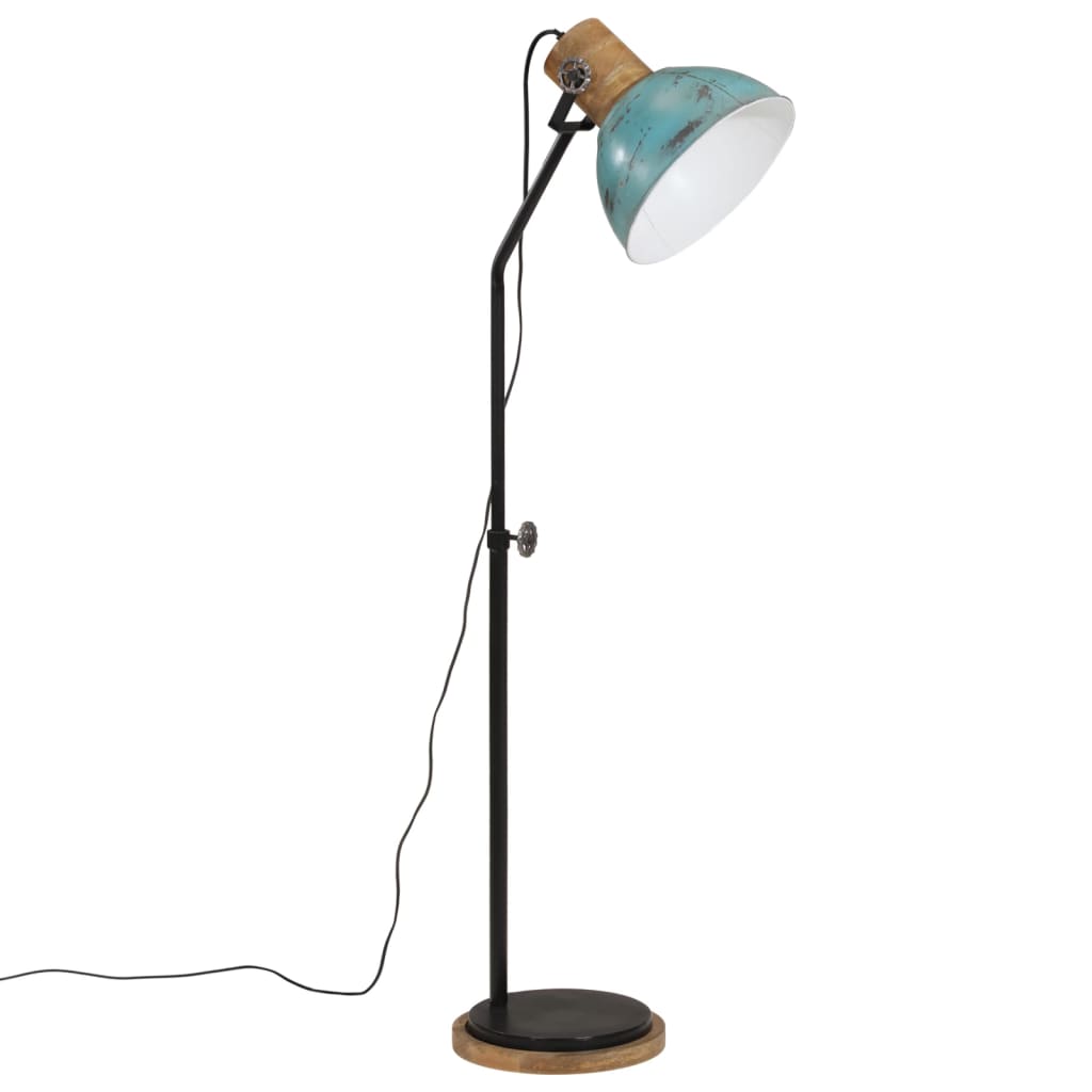 Vloerlamp 25 W E27 30x30x100-150 cm verweerd blauw is nu te koop bij PeponiXL, paradijselijk wonen!
