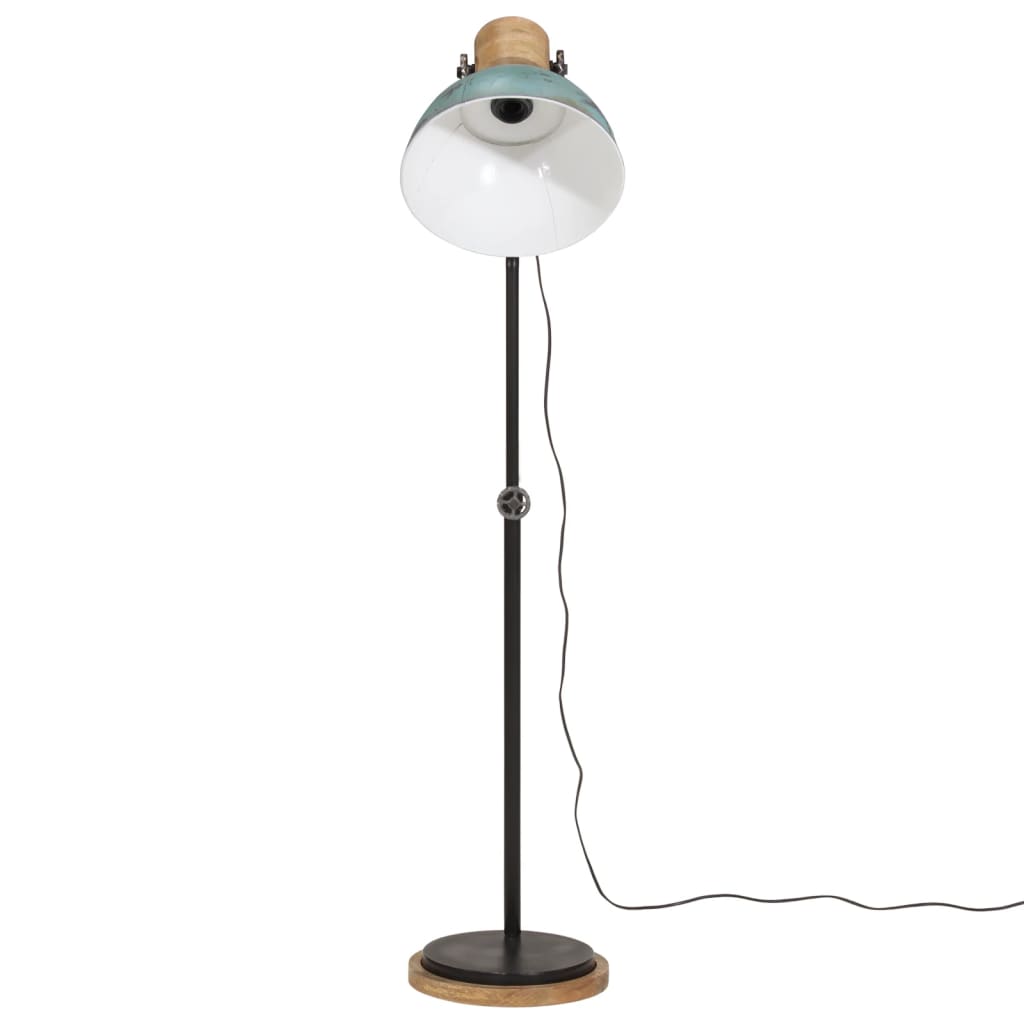 Vloerlamp 25 W E27 30x30x100-150 cm verweerd blauw is nu te koop bij PeponiXL, paradijselijk wonen!