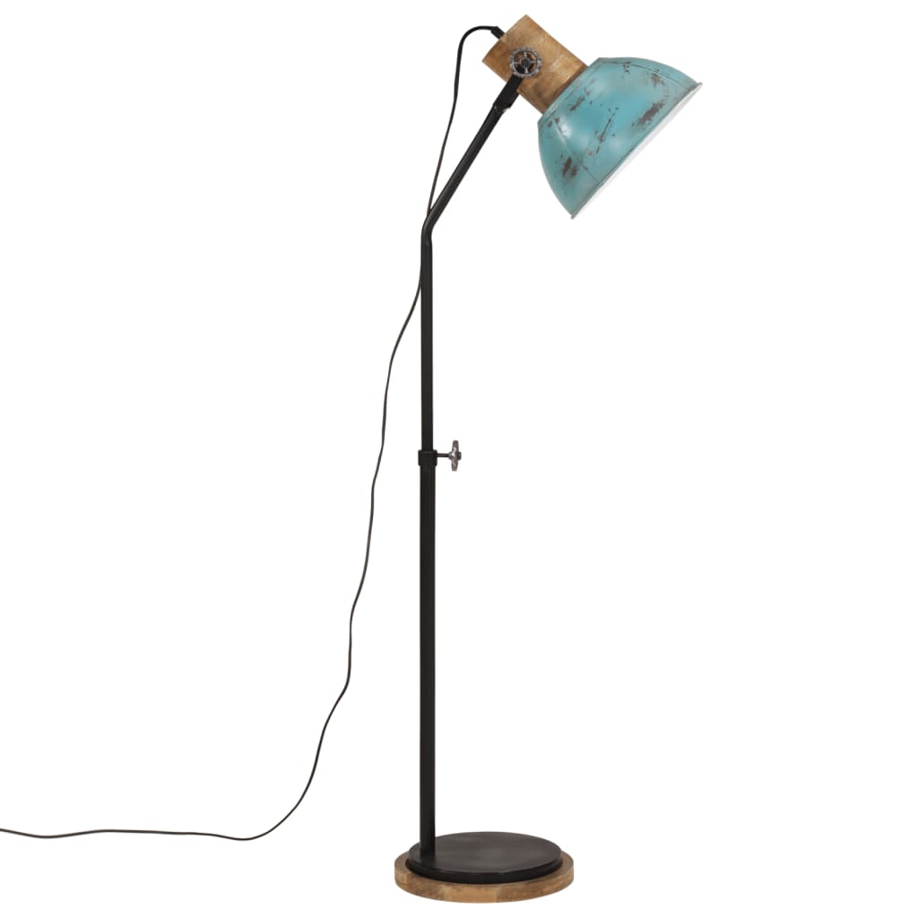 Vloerlamp 25 W E27 30x30x100-150 cm verweerd blauw is nu te koop bij PeponiXL, paradijselijk wonen!