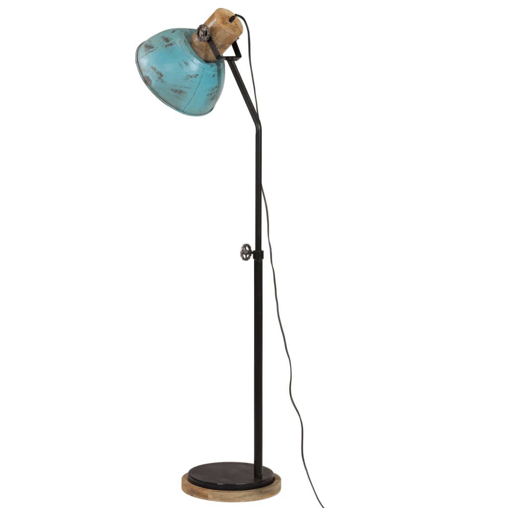 Vloerlamp 25 W E27 30x30x100-150 cm verweerd blauw is nu te koop bij PeponiXL, paradijselijk wonen!