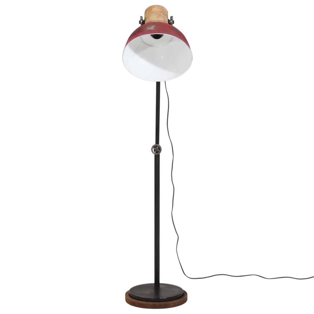 Vloerlamp 25 W E27 30x30x100-150 cm verweerd rood is nu te koop bij PeponiXL, paradijselijk wonen!