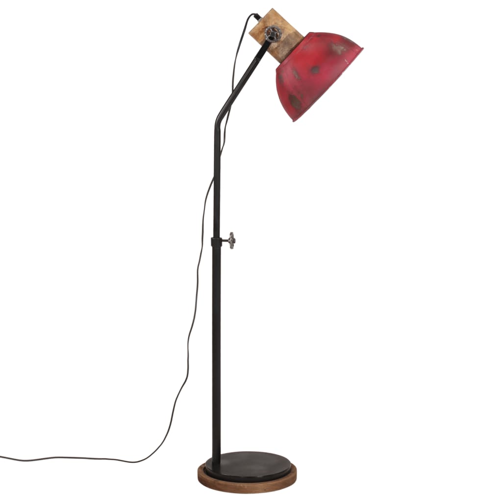 Vloerlamp 25 W E27 30x30x100-150 cm verweerd rood is nu te koop bij PeponiXL, paradijselijk wonen!