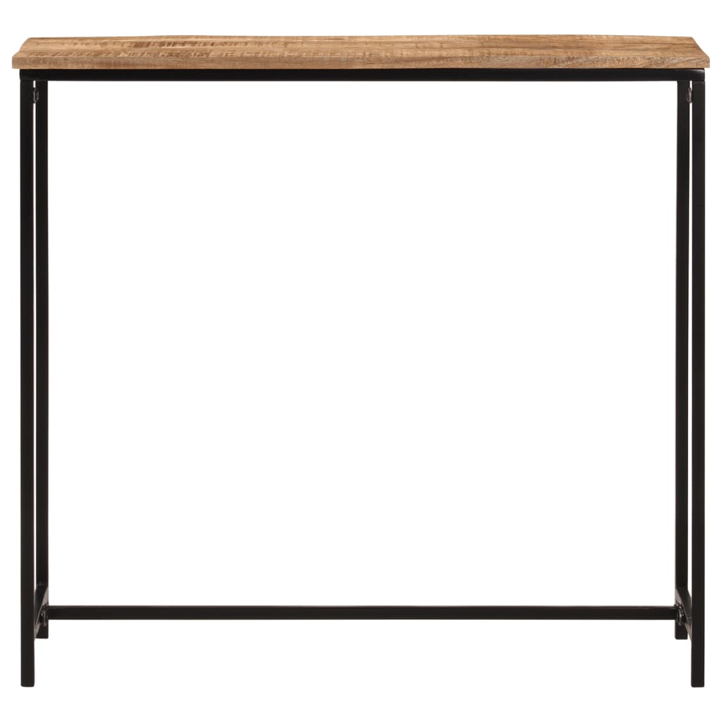 Wandtafel 80x30x74 cm massief mangohout en ijzer is nu te koop bij PeponiXL, paradijselijk wonen!