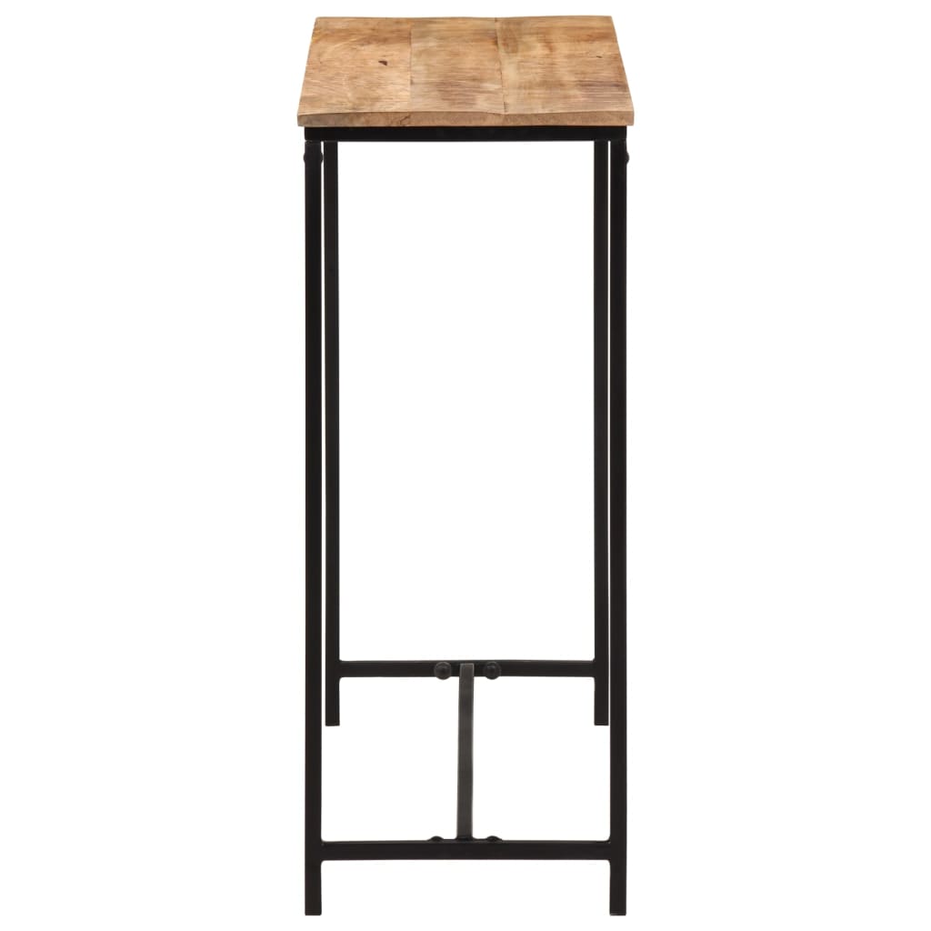 Wandtafel 80x30x74 cm massief mangohout en ijzer is nu te koop bij PeponiXL, paradijselijk wonen!