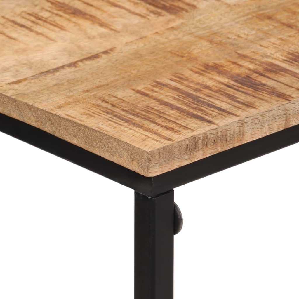 Wandtafel 80x30x74 cm massief mangohout en ijzer is nu te koop bij PeponiXL, paradijselijk wonen!