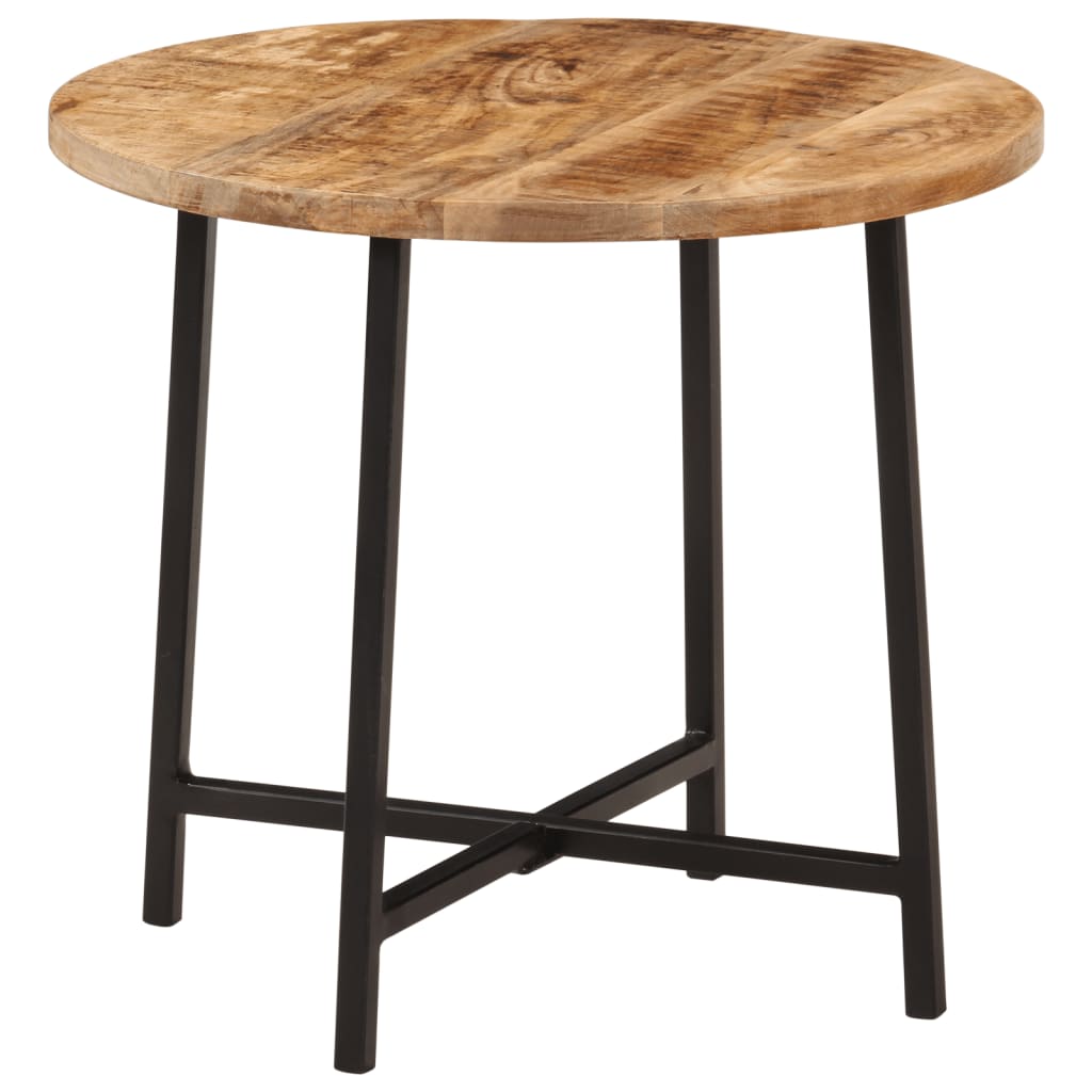Salontafel 45x45x40 cm massief mangohout en ijzer is nu te koop bij PeponiXL, paradijselijk wonen!