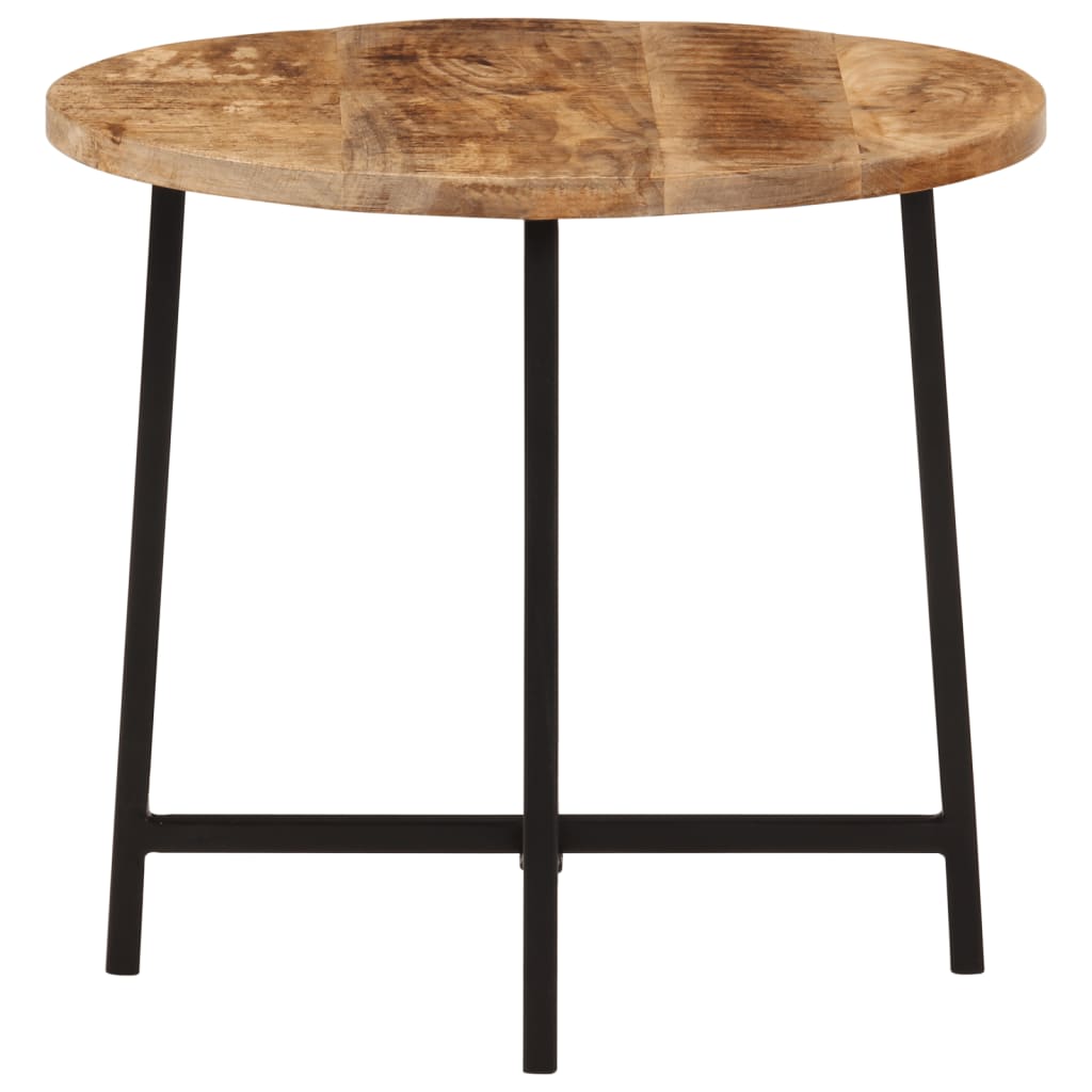 Salontafel 45x45x40 cm massief mangohout en ijzer is nu te koop bij PeponiXL, paradijselijk wonen!