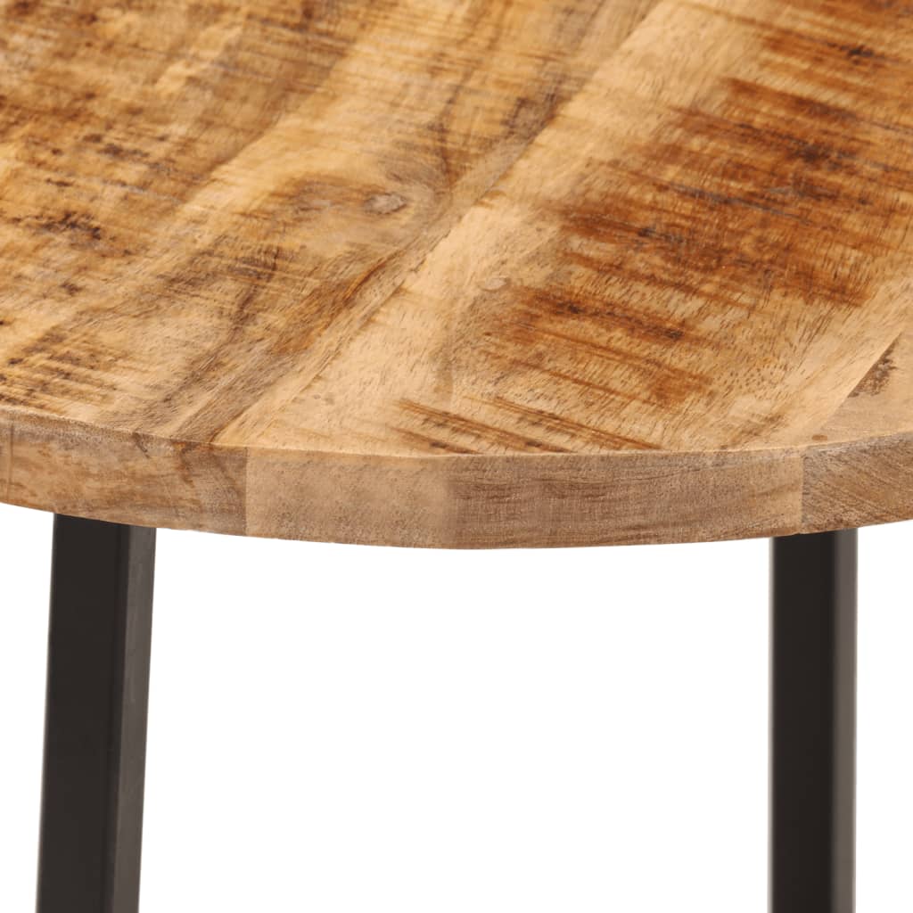 Salontafel 45x45x40 cm massief mangohout en ijzer is nu te koop bij PeponiXL, paradijselijk wonen!