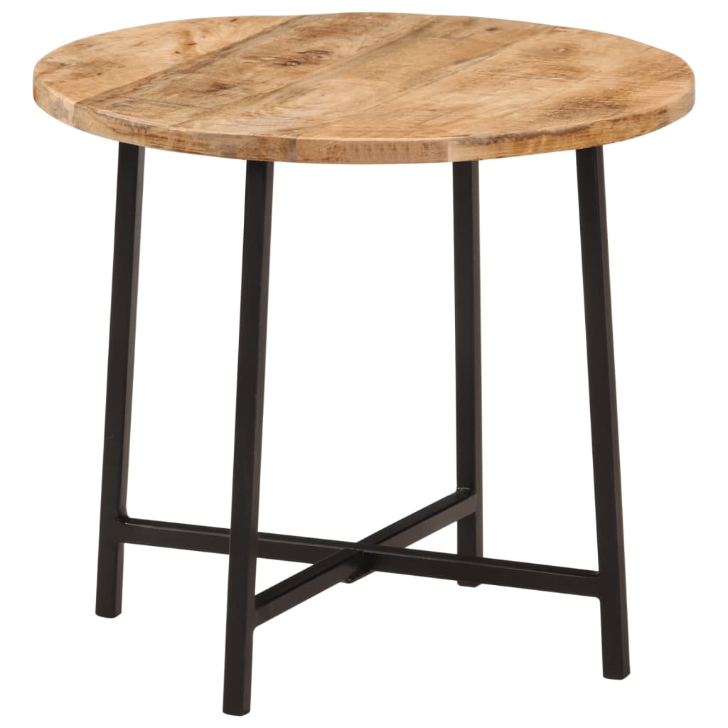 Salontafel 45x45x40 cm massief mangohout en ijzer is nu te koop bij PeponiXL, paradijselijk wonen!