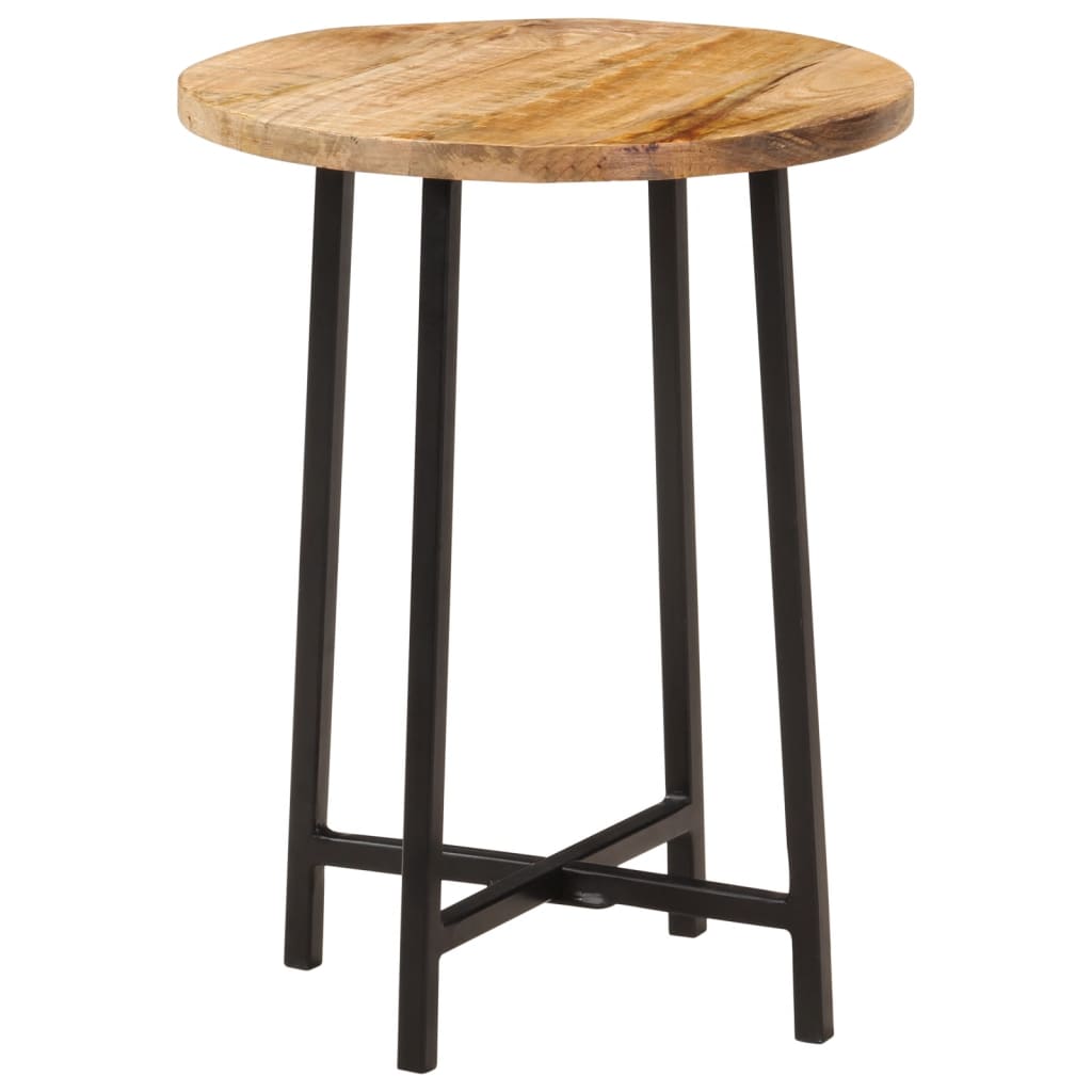 Salontafel 35x35x45 cm massief mangohout en ijzer is nu te koop bij PeponiXL, paradijselijk wonen!