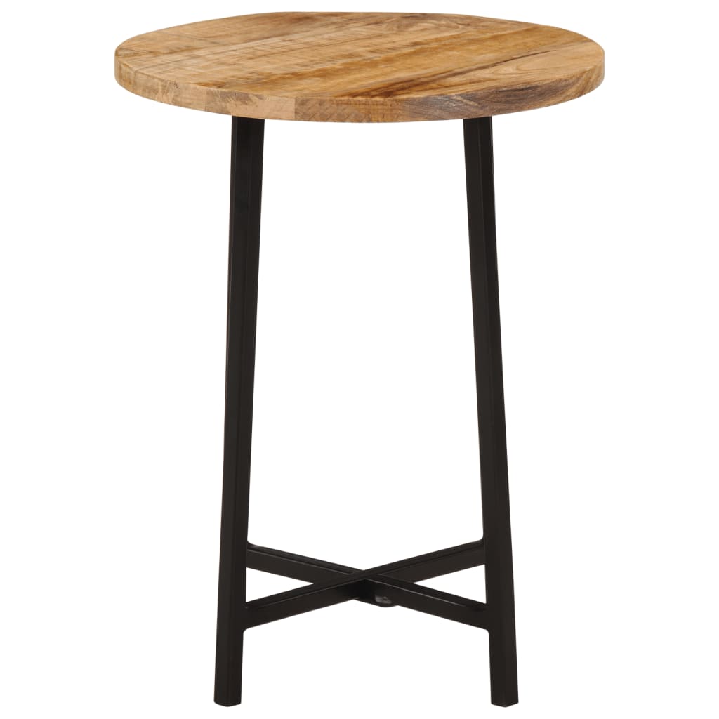 Salontafel 35x35x45 cm massief mangohout en ijzer is nu te koop bij PeponiXL, paradijselijk wonen!
