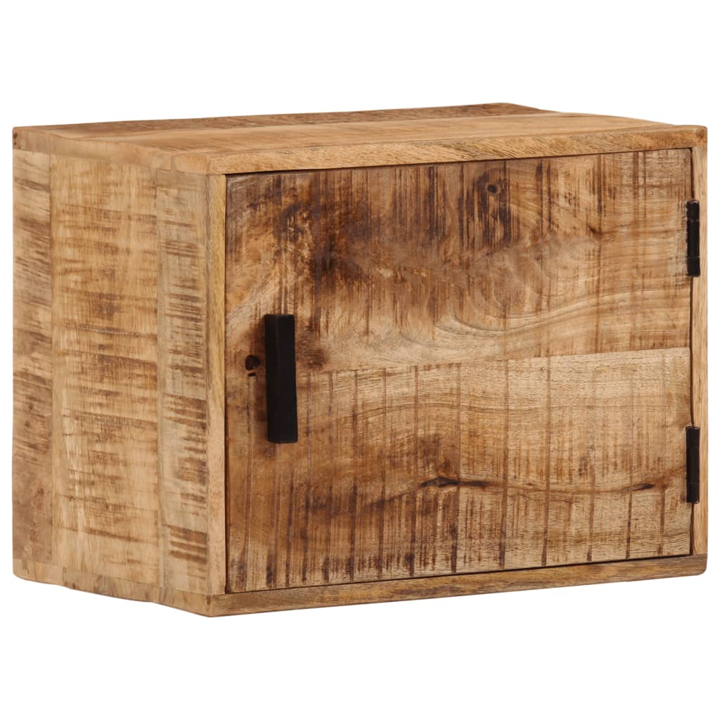 Nachtkastje wandgemonteerd 40x30x25 cm massief mangohout is nu te koop bij PeponiXL, paradijselijk wonen!
