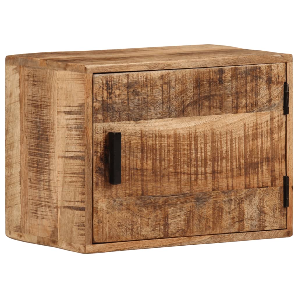 Nachtkastje wandgemonteerd 40x30x25 cm massief mangohout is nu te koop bij PeponiXL, paradijselijk wonen!