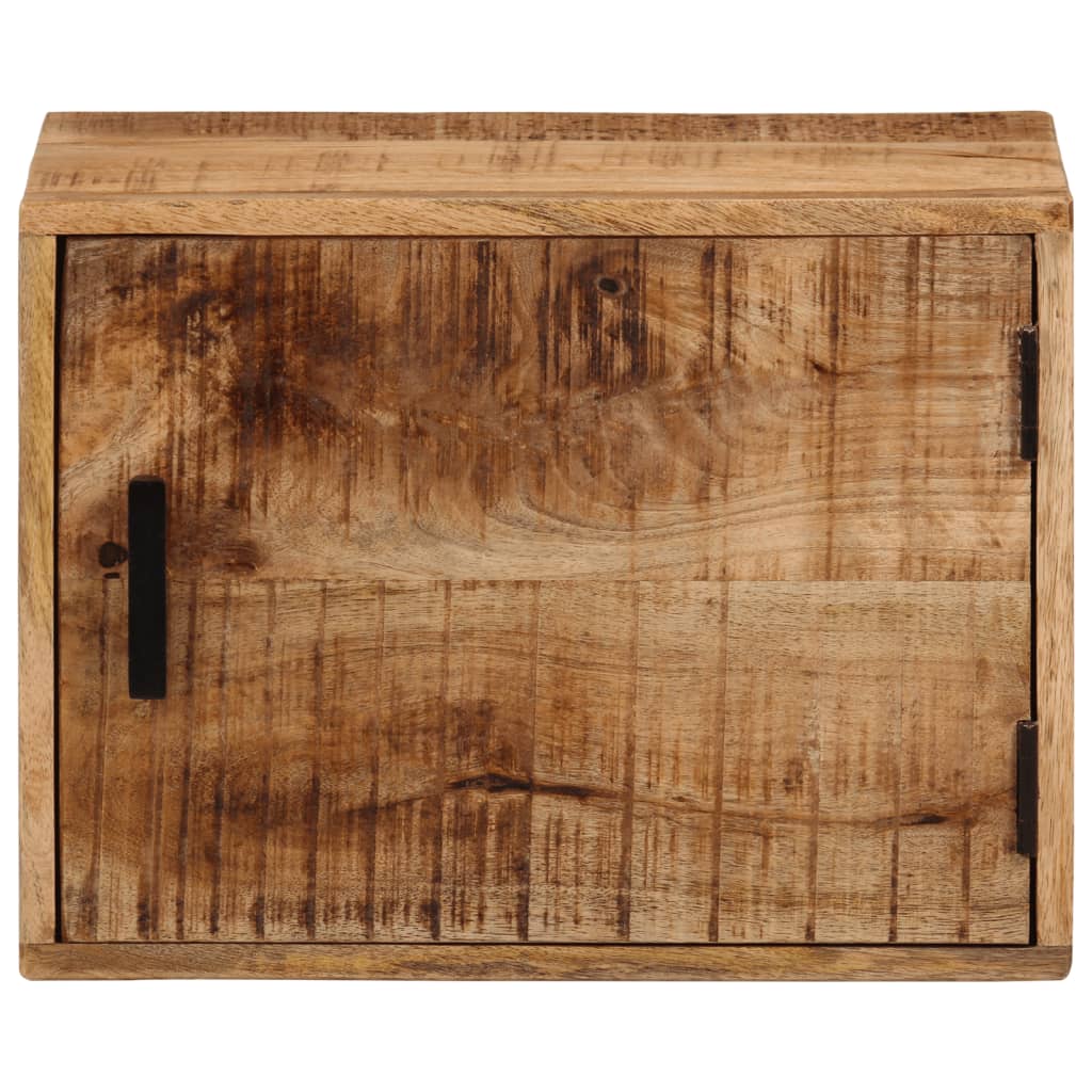 Nachtkastje wandgemonteerd 40x30x25 cm massief mangohout is nu te koop bij PeponiXL, paradijselijk wonen!