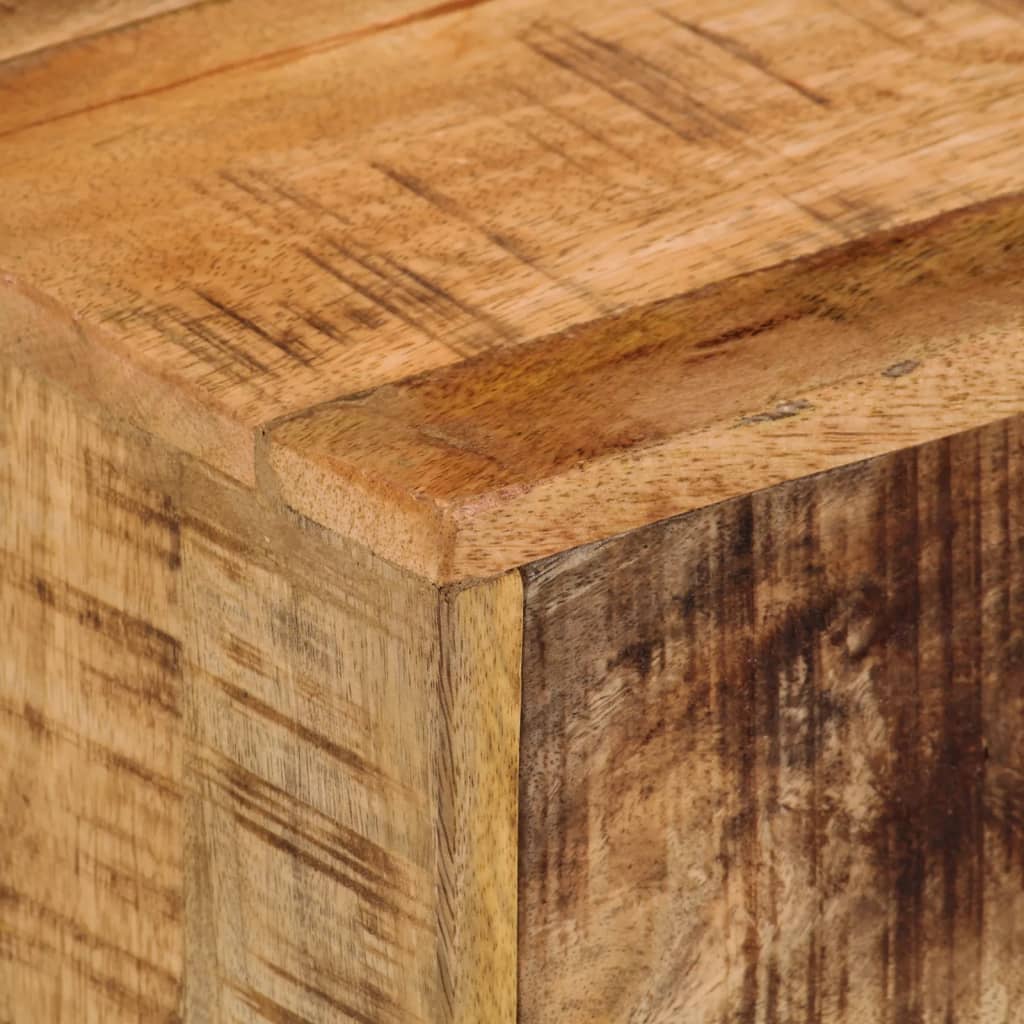 Nachtkastje wandgemonteerd 40x30x25 cm massief mangohout is nu te koop bij PeponiXL, paradijselijk wonen!