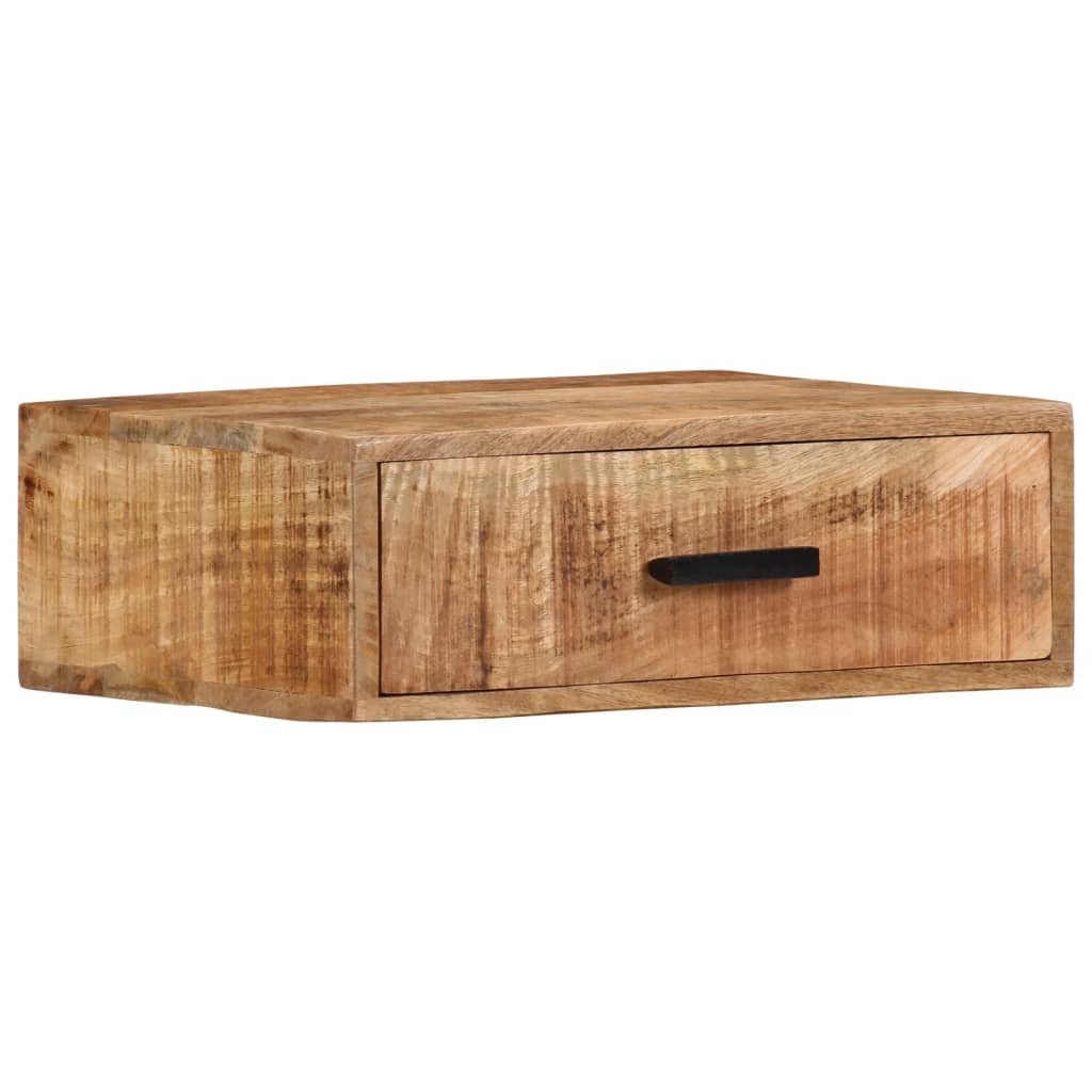 Nachtkastje wandgemonteerd 40x30x13,5 cm massief mangohout is nu te koop bij PeponiXL, paradijselijk wonen!