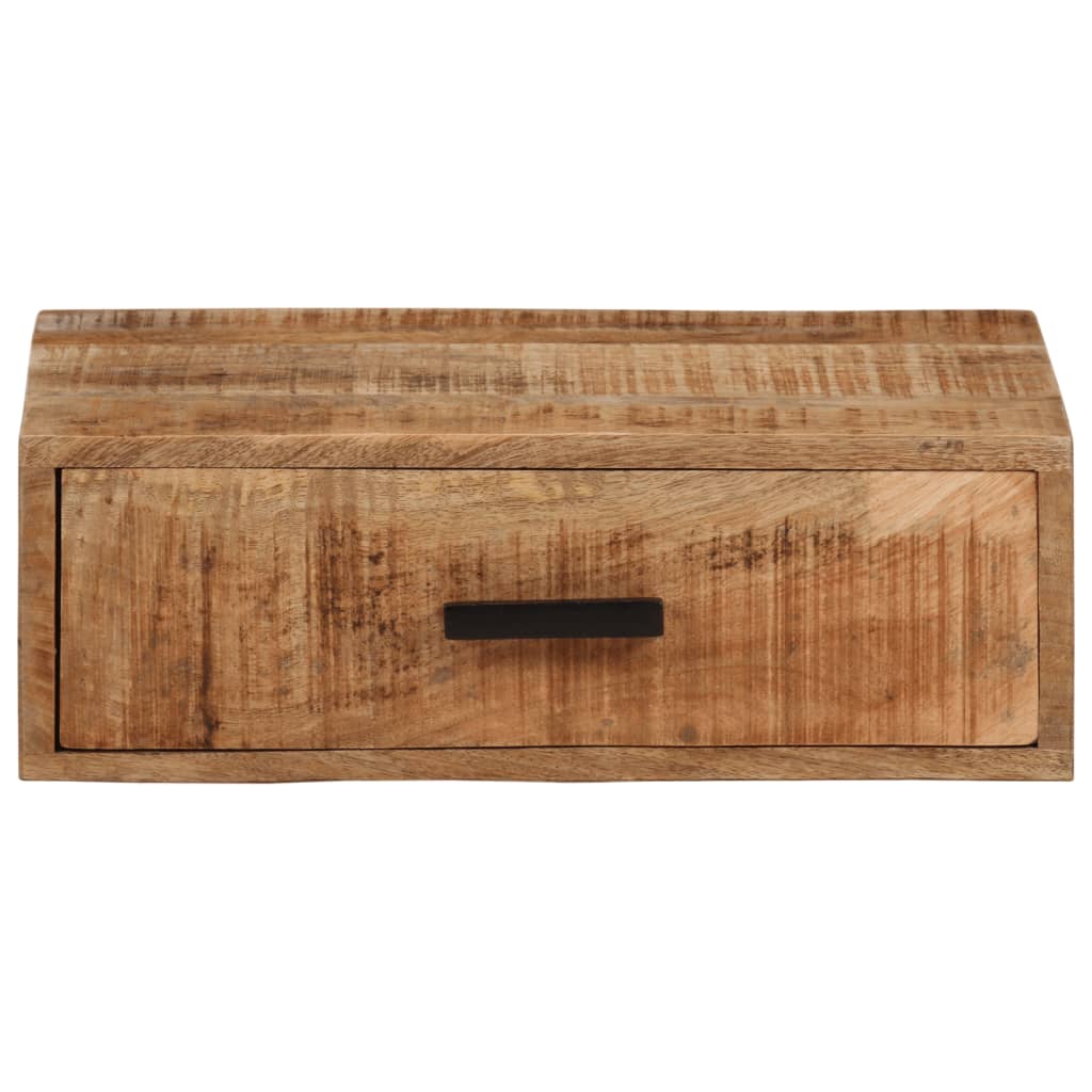 Nachtkastje wandgemonteerd 40x30x13,5 cm massief mangohout is nu te koop bij PeponiXL, paradijselijk wonen!