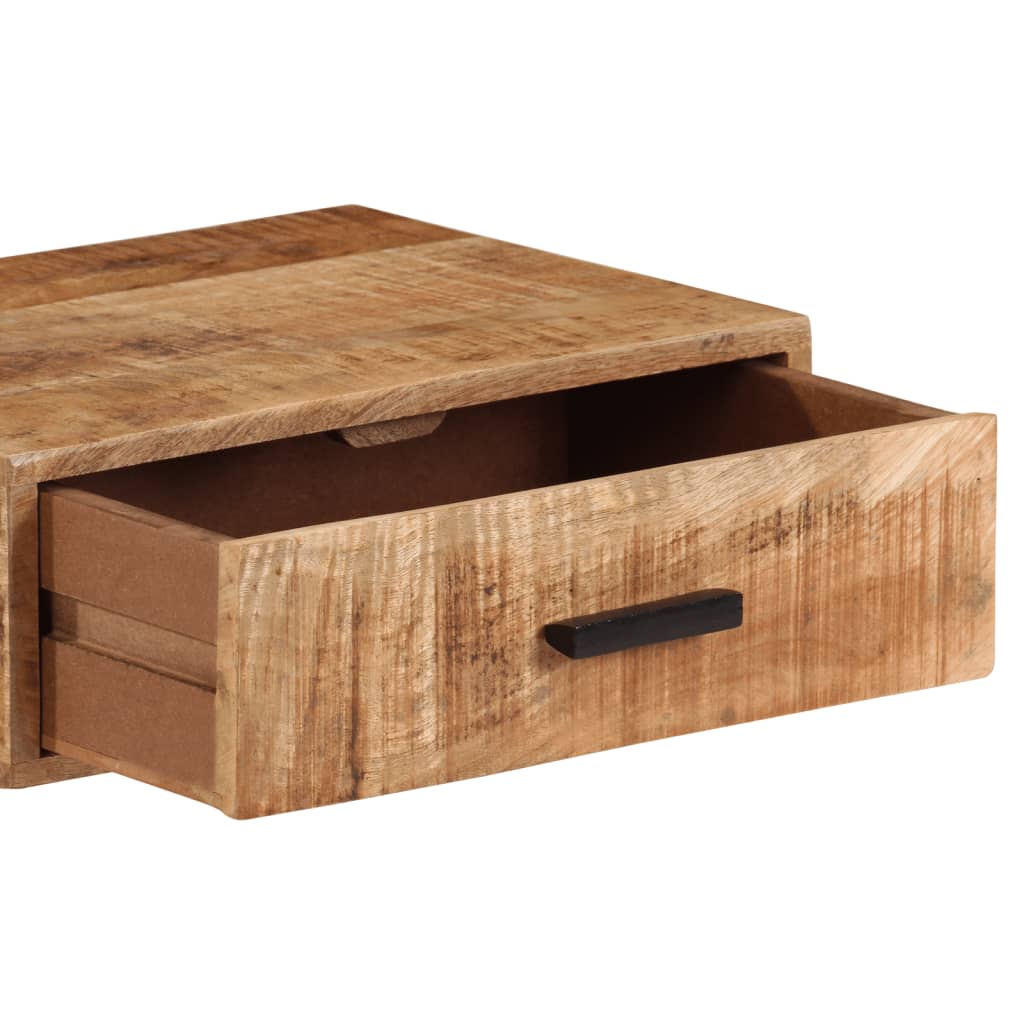 Nachtkastje wandgemonteerd 40x30x13,5 cm massief mangohout is nu te koop bij PeponiXL, paradijselijk wonen!