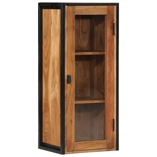 Badkamerwandkast 40x30x90 cm massief acaciahout en ijzer is nu te koop bij PeponiXL, paradijselijk wonen!