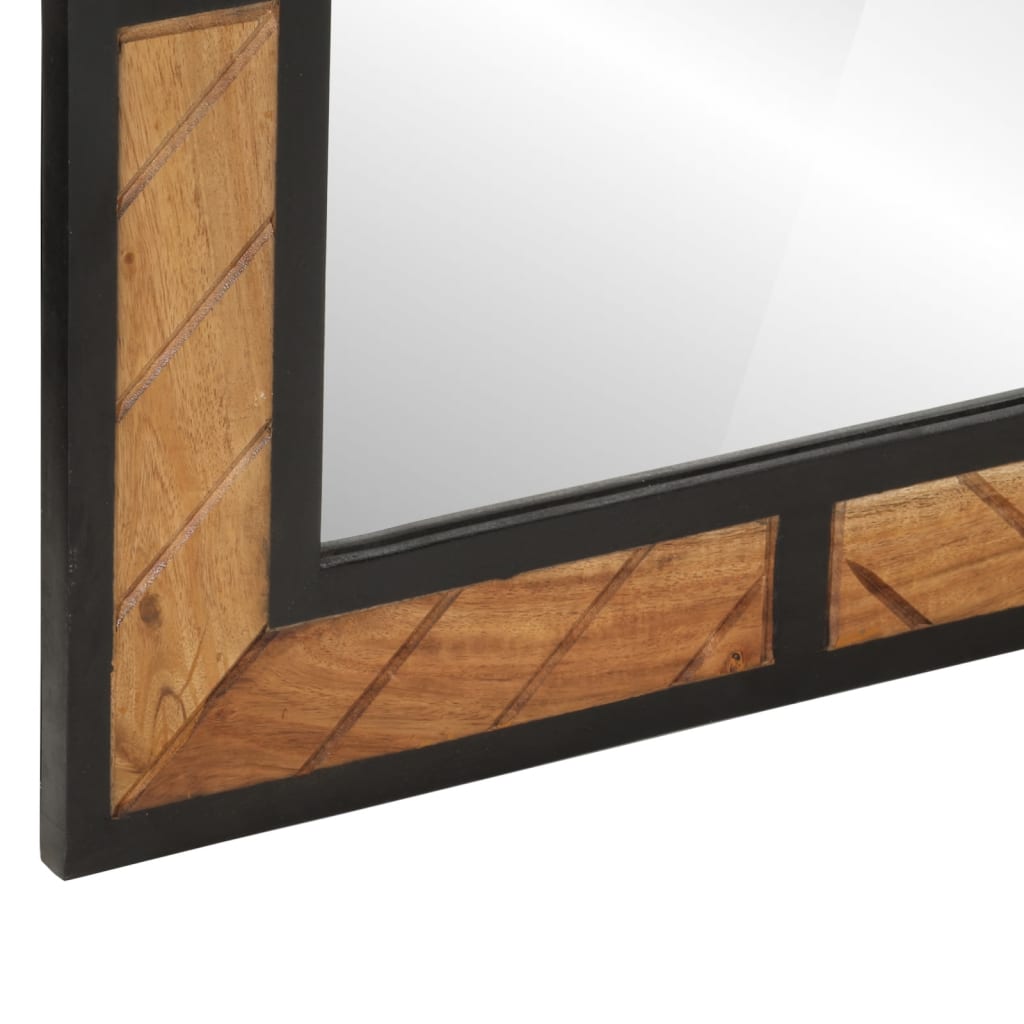 Badkamerspiegel 60x1x55 cm massief acaciahout is nu te koop bij PeponiXL, paradijselijk wonen!