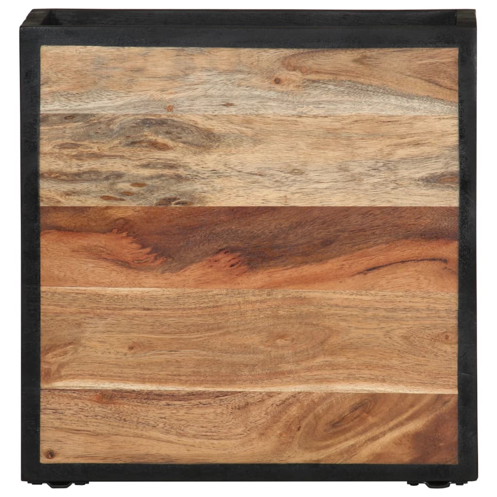 Nachtkastje wandgemonteerd 35x35x20 cm massief acaciahout is nu te koop bij PeponiXL, paradijselijk wonen!