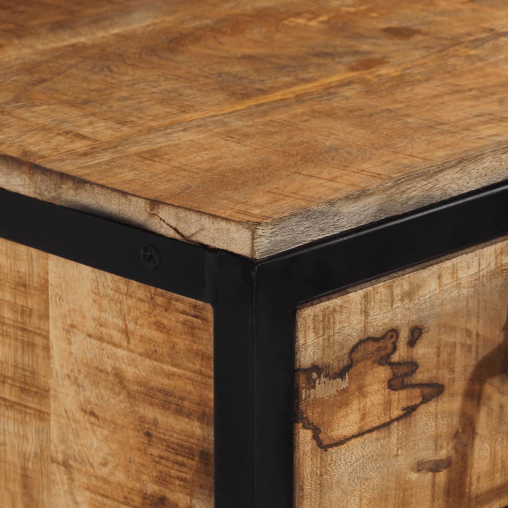 Nachtkastje 40x35x40 cm massief mangohout is nu te koop bij PeponiXL, paradijselijk wonen!