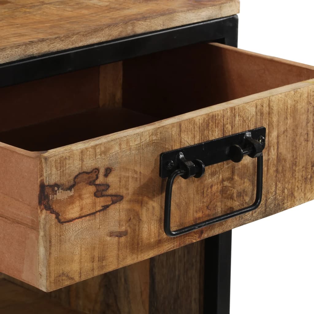 Nachtkastje 40x35x40 cm massief mangohout is nu te koop bij PeponiXL, paradijselijk wonen!