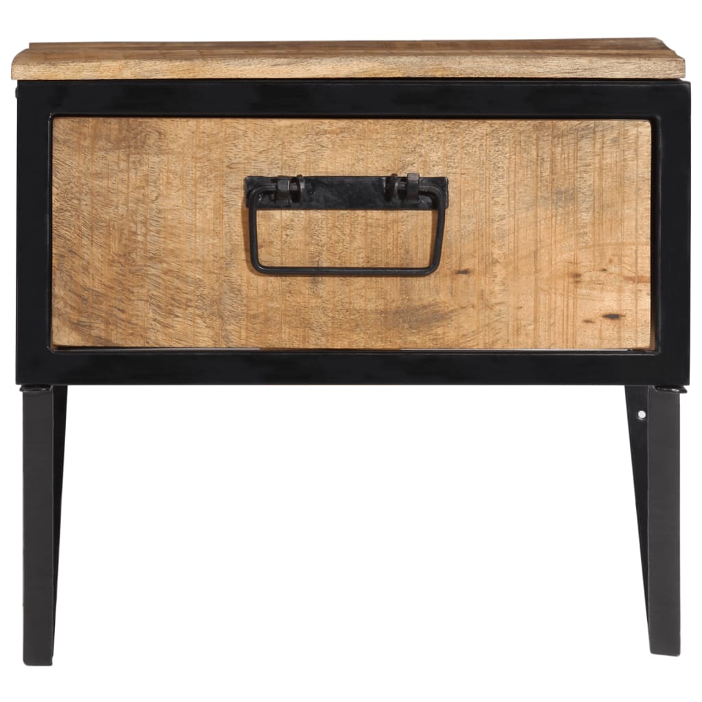 Nachtkastje 40x35x40 cm massief mangohout is nu te koop bij PeponiXL, paradijselijk wonen!