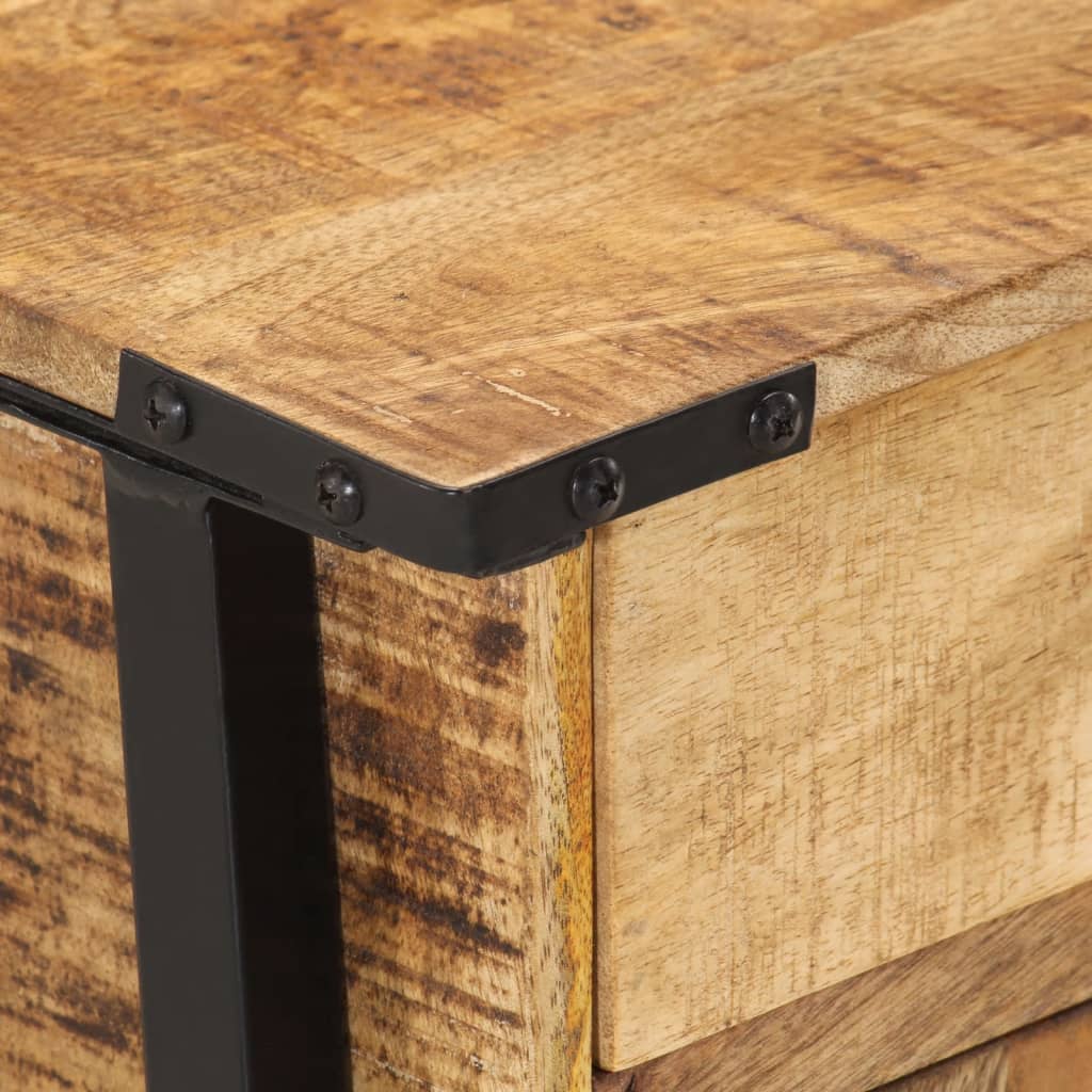 Nachtkastje 40x30x42 cm massief mangohout is nu te koop bij PeponiXL, paradijselijk wonen!