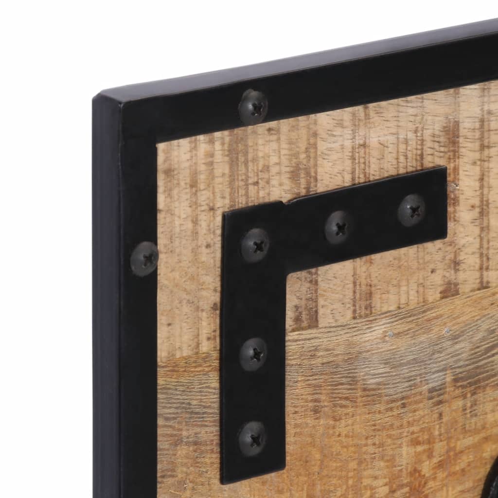 Kapstokken 2 st 80x8x25 cm massief ruw mangohout is nu te koop bij PeponiXL, paradijselijk wonen!