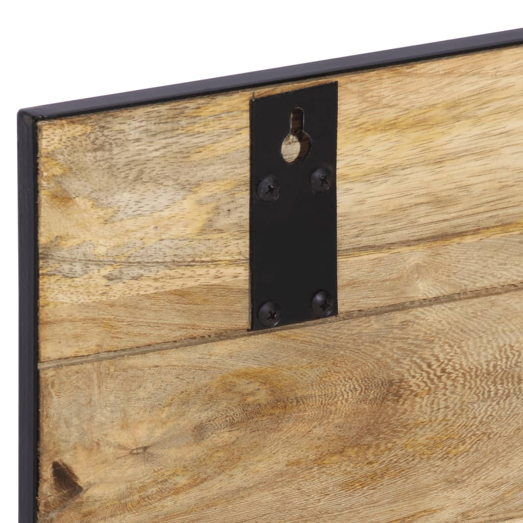 Kapstokken 2 st 80x8x25 cm massief ruw mangohout is nu te koop bij PeponiXL, paradijselijk wonen!
