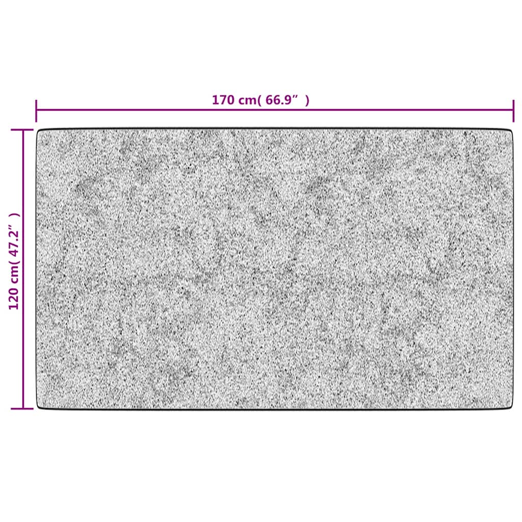 Vloerkleed wasbaar 120x170 cm zwart en wit is nu te koop bij PeponiXL, paradijselijk wonen!