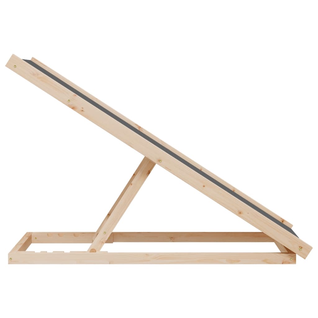 Hondenloopplank 100x40 cm massief vurenhout grijs is nu te koop bij PeponiXL, paradijselijk wonen!