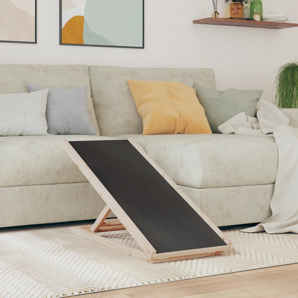 Hondenloopplank 100x40 cm massief vurenhout grijs is nu te koop bij PeponiXL, paradijselijk wonen!