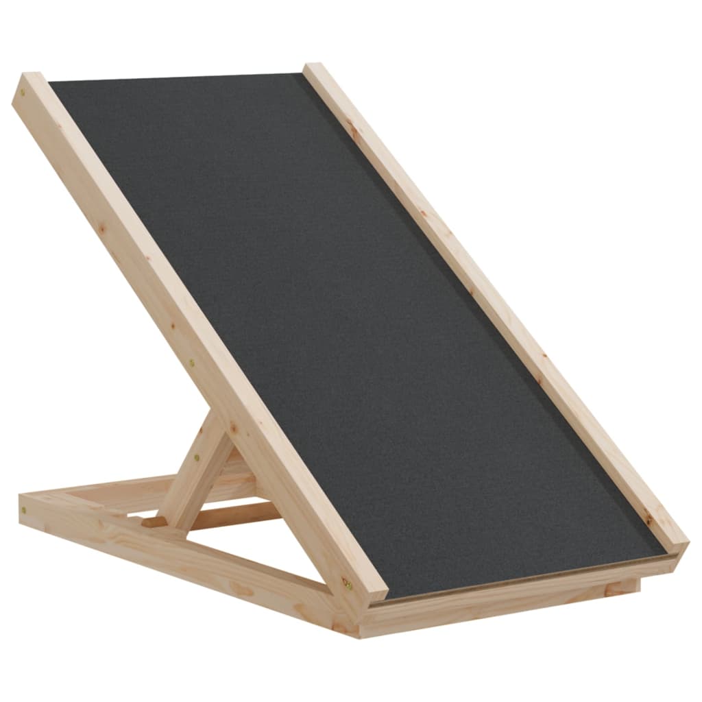 Hondenloopplank 70x35 cm massief vurenhout grijs is nu te koop bij PeponiXL, paradijselijk wonen!