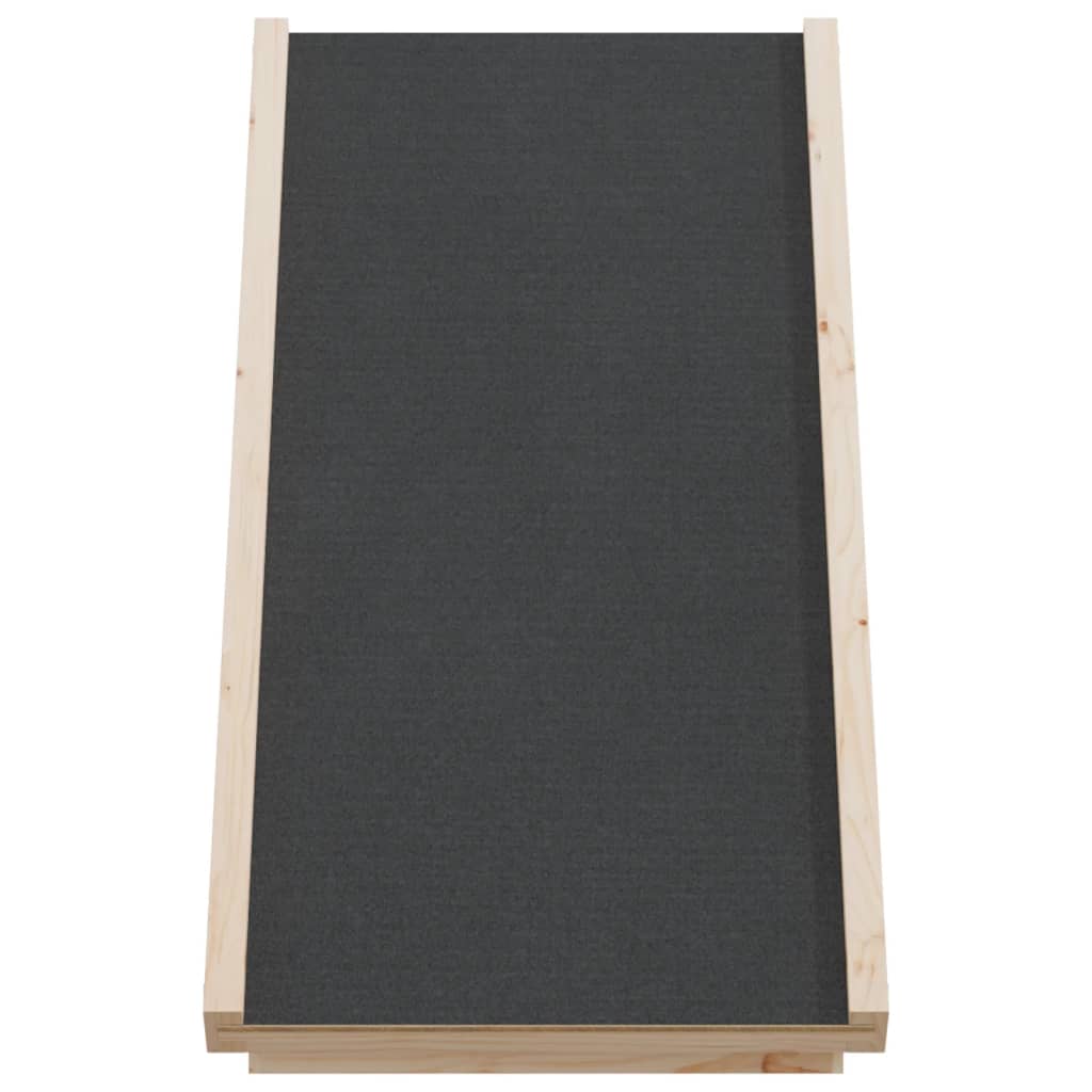 Hondenloopplank 70x35 cm massief vurenhout grijs is nu te koop bij PeponiXL, paradijselijk wonen!