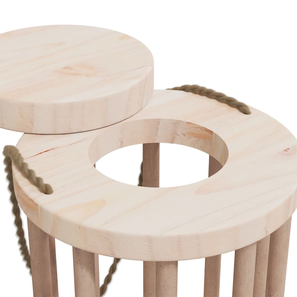 Hooiruif voor konijnen Ø15x25,5 cm massief vurenhout is nu te koop bij PeponiXL, paradijselijk wonen!