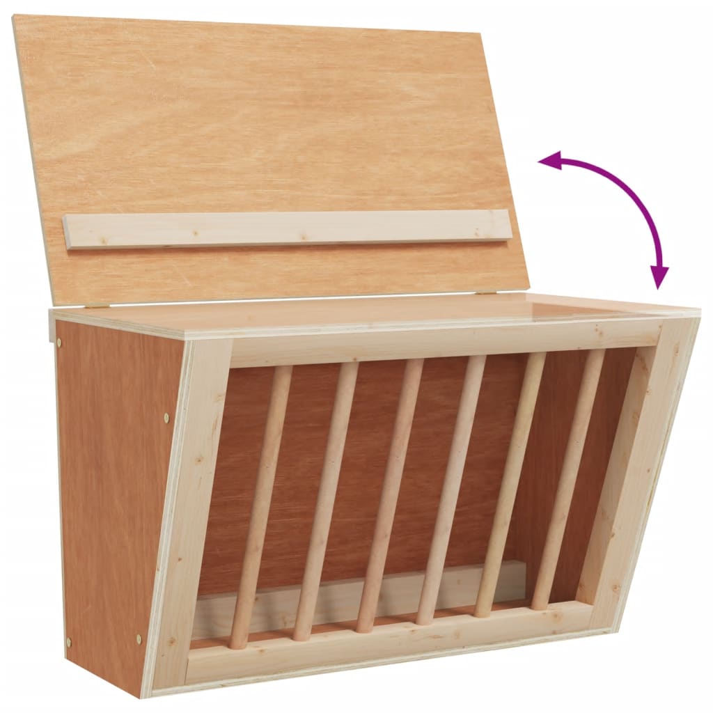 Hooiruif voor konijnen 37x18,5x23 cm massief vurenhout is nu te koop bij PeponiXL, paradijselijk wonen!