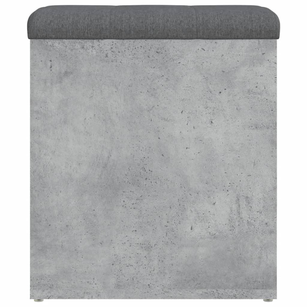 Opbergbankje 42x42x45 cm bewerkt hout betongrijs is nu te koop bij PeponiXL, paradijselijk wonen!